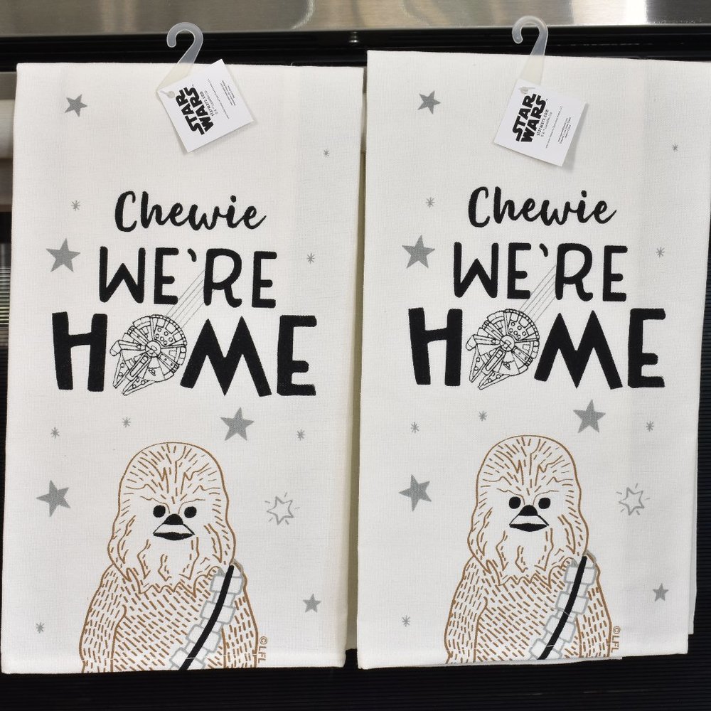 Star Wars Kitchen Towels-Set of 2-"Chewie We're Home"